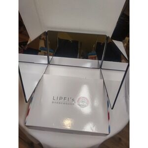 Lipfi's Barbershop The 360 Mirror 3-Way Trifold Self Hair Cutting Tool Black